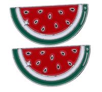 POPETPOP Lot de 2 Broches Pastèque en Alliage pour Femme, Facile à Porter et Utiliser, Accessoire Élégant pour Événements Formels et Présents