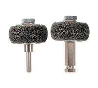POPETPOP Lot de 2 Brosses Métalliques en Acier Inoxydable pour Perceuse Polisseuse Abrasive Pneumatique pour Pneus Automobiles Tige Hexagonale Nettoyage et Décapage Antirouille Kit