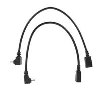 POPETPOP Lot de 2 Câbles Micro USB Coudés à 90° Charge Rapide, Prolongateur USB Solide, Compatible Appareils Électroniques, Usage Bureau et Voyage, Connexion Fiable, Couleur Noire