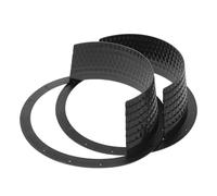 POPETPOP Lot de 2 Cache-poussière Imperméables pour Haut-parleurs 8 Pouces, Protection en Plastique Noir Résistante aux Intempéries, Compatible Haut-parleurs de Portière de Voiture,