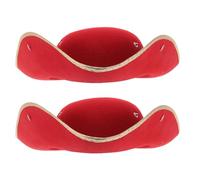 POPETPOP Lot de 2 chapeaux tricornes : chapeau de pirate, casquette de capitaine triangulaire avec boutons métalliques pour Halloween, cosplay et décorations de fête à thème nautique