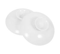 POPETPOP Lot de 2 Couvercles en Céramique pour Bol à Soupe et Tasse à Thé, Dimensions 3,6 CM et 7,8 CM, Compatibles Accessoires Thé
