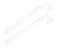 POPETPOP Lot de 2 Crochets Réglables pour Aquarium, Accessoire en Plastique Transparent, Taille Compacte, Support Multifonction pour Plantes Aquatiques, Boîte D’éclosion et Reptiles, Usage