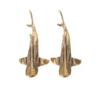 POPETPOP Lot de 2 Décorations Miniatures en Laiton pour Bain d'oiseaux Extérieur, Design Poisson Artistique, Résistant aux Intempéries, pour Décoration de Patio