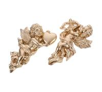 POPETPOP Lot De 2 Décorations Murales Anges En Résine, Art Mural Ailes D’ange, Accessoires Décoratifs Maison, Décoration De Couloir, Ornements Muraux Pour Salon Et Entrée