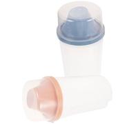 POPETPOP Lot de 2 Distributeurs Compacts de Savonnette en Pp 1000 Ml, Sécurisés et Pratiques pour Rangement Salle de Bain, pour Shampoing et Liquide Vaisselle