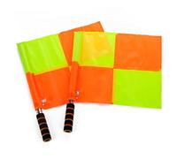 POPETPOP Lot de 2 Drapeaux de L'arbitre en Tissu Imperméable Poignée en Éponge et Alliage D'aluminium, Faciles à Transporter pour Match de Football en Extérieur