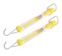 POPETPOP Lot de 2 Dynamomètres Tubulaires 10 N en Acier Échelle à Crochet, Outil Pédagogique Physique Portable pour Laboratoire et Expérimentations Scolaires