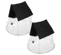 POPETPOP Lot de 2 Écrans de Protection Anti-Pluie pour Projecteurs par Mobile en Extérieur Diffuseur Transparent pour Éclairage de Scène