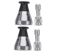 POPETPOP Lot de 2 Ensembles de Soupapes de Sécurité pour Autocuiseur en Acier Inoxydable Argenté, Régulateur de Pression Solide avec Matériau Résistant à Haute Température, Accessoires