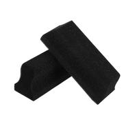 POPETPOP Lot De 2 Éponges à Cheveux Noires, Petite Taille, Brosse Éponge Douce De Nettoyage Pour Poils De Barbe, Hommes, Nettoyage Lavabo, Utilisation Coiffure Et Salle De Bain