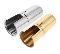 POPETPOP Lot de 2 Étuis Protecteurs en Métal pour Bec de Clarinette et Saxophone Alto, Design Moderne, Fixation Facile, Accessoires pour Instruments à Vent