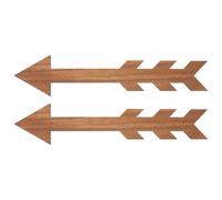 POPETPOP Lot de 2 Flèches Décoratives en Bois pour Boîte aux Lettres Panneau Mural Rustique en Bois Poncé Décoration Murale Artisanale pour Jardin et Entrée Extérieure Style Ferme