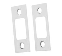 POPETPOP Lot De 2 Gâches De Porte : Plaque De Guidage En Acier Inoxydable Pour Serrure À Pêne Dormant, Quincaillerie Pour Portes En Bois, Installation Facile, Sécurité À Domicile Et Au