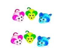 POPETPOP Lot de 2 Jouets pour Chat Souris Mécanique à Remontage Automatique Jouet Semi-Automatique pour Chat Fournitures pour Animaux de Compagnie Jouet Mécanique pour Rat 3 Pièces