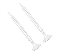 POPETPOP Lot de 2 Lampes à Huile en Verre Transparent Lampe à Pétrole pour Intérieur Taille Moyenne Décoration Vintage pour Maison et Bureau pour Dîner Romantique et Fête Simple et Stable