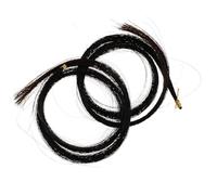 POPETPOP Lot de 2 Mèches de Crin D’Alto Noir pour Réparation D’Archets de Viole D’Amour Crin Naturel de Cheval Fourniture D’Instrument à Cordes Adapté à Usage Domestique Scolaire Salle