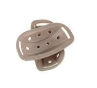 POPETPOP Lot de 2 Mentonnières de Casque de Protection en Plastique Rigide Couleur Ivoire, Compatibles Casques de Vélo Électrique, Moto et Skateboard, Adaptées pour Sports D’équipe