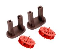 POPETPOP Lot de 2 Mini Fontaines Roue à Eau Rouge 6 CM pour Aquarium Décoration Aquatique Mouvement d'eau Accessoire Paysager pour Bassin Intérieur Cascade Zen Décorative