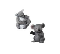 POPETPOP Lot de 2 Modèles de Koala Mère et Garçon et Filles en Plastique Réaliste Décoration Koala pour Chambre Figurines Animaux Garçon Fille Créatif pour Présent D’Anniversaire
