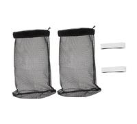 POPETPOP Lot de 2 Paquet à Peluches Cordon de Serrage pour Conduit de Sécheuse Extérieure, Filtre en Nylon Noir, Récupérateur de Peluches Solide pour Sèche-linge, Accessoire Ventilation