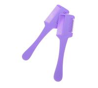 POPETPOP Lot De 2 Peignes Anti-chute Pour Cheveux : Tondeuse À Pointes Fourchues, Rasoir, Peignes, Ciseaux Anti-chute Et Hommes, Violet