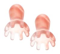 POPETPOP Lot de 2 Peignes de Massage Méridien de Pieuvre, Masseurs de Cuir Chevelu Portables Rose Moyen, Outil D’acupression pour Relaxation, Soulagement Stress et Amélioration Sommeil