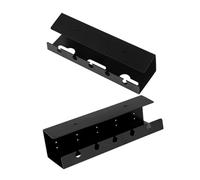 POPETPOP Lot De 2 Plateaux De Rangement pour Bornes De Bureau Organiseur De Câbles Auto-Adhésif Multiprise Gestion des Câbles Côté Bureau Organiseur De Câbles