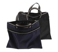 POPETPOP Lot de 2 Pochettes Porte-Documents en Tissu Oxford Imperméable avec Fermeture Éclair et Poignées, Sacoches pour Ordinateur Portable Professionnelles, Grosse Capacité pour Dossiers