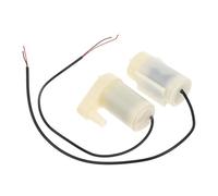 POPETPOP Lot de 2 Pompes à Eau Submersibles Cc en Plastique Blanc, Mini Pompe Silencieuse, pour Arrosage de Jardin, Fontaines et Aquariums, Usage Intérieur et Extérieur