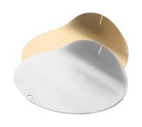 POPETPOP Lot de 2 Porte-cuillères en Acier Inoxydable, Supports Compacts Doré et Naturel, Repose-cuillère Ménager Cuisine, Restaurant et Table à Dîner, Accessoire Résistant et Pratique