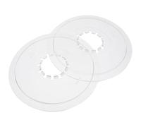 POPETPOP Lot de 2 Protège-Pignon de Vélo en Plastique ABS Transparent Couvre-Rayons de Roue Arrière pour Vtt 5-7 Vitesses Protection Intégrale 138 MM pour Cassette Usage Vélo