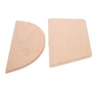 POPETPOP Lot de 2 Racloirs à Pâte en Bois de Hêtre, Formes Demi-Cercle et Trapézoïdale, Ustensiles de Pâtisserie Polyvalents pour Découpe, Grattage et Préparation de Pâte, Accessoire la