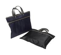 POPETPOP Lot de 2 Sacoches Professionnelles Oxford Imperméables pour Ordinateur Portable Homme, Format Dossier, avec Fermeture Éclair, Poignées Résistantes, Organisateur de Fichiers Bureau