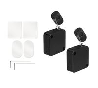 POPETPOP Lot de 2 Set de Laisses de Sécurité en Câble Rétractable 2 Mètres avec Verrou Réglable pour Télécommandes TV Manettes de Jeu et Tablettes - Dispositif Antivol Pratique pour Usage