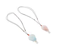 POPETPOP Lot de 2 set de Sifflets à Eau en Céramique Fantaisie Forme Oiseau Couleurs Rose Coquillage et Bleu Jouets Sifflets Musicaux pour Fêtes D’Anniversaire et Festivals