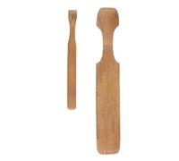 POPETPOP Lot de 2 Spatules en Bois pour Modelage D’Argile Outils de Poterie DIY en Bambou Grosse Taille Palettes pour Sculpture et Création de Théières en Céramique Artisanale