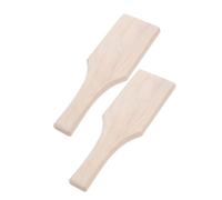 POPETPOP Lot de 2 Spatules en Bois pour Poterie Pagaies en Argile Artisanale Outils de Modelage et Lissage pour Céramique DIY Taille Petite Accessoire Essentiel pour Atelier et
