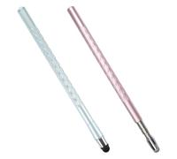 POPETPOP Lot de 2 Stylets Tactiles Capacitifs Universels pour Tablette et Smartphone Stylet pour Écran Tactile Précis Stylo Numérique Rétractable en Métal Léger Couleurs Rose Doré et