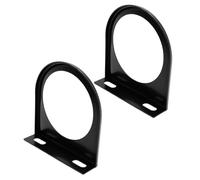 POPETPOP Lot de 2 Supports de Compteur Voiture 52 Mm en Fer Noir, Support de Montage Seul Trou pour Tableau de Bord, Accessoire Mécanique Auto Compatible, Décoration Intérieure de Voiture