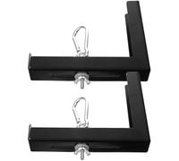 POPETPOP Lot de 2 Supports Muraux en L Réglables 6 Pouces avec Crochet, Support D'écran de Projection Compatible pour Montage Plafond et Mur, Accessoires pour Projecteur Bureau et Salle