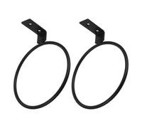 POPETPOP Lot de 2 Supports Muraux Pliables en Métal 20 CM pour Gamelles D’Animaux Anneau Surélevé Compatible Chiens et Chats Gain de Place pour Alimentation Intérieure et Poste Repas