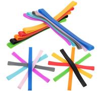 POPETPOP Lot de 20 Bandes Élastiques en Silicone Souple et Solide, Fixation Pratique pour Carnets de Voyage et Journaux, Économise de L'espace, pour Déplacements Couleur Couleur Aléatoire