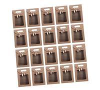 POPETPOP Lot De 20 Boîtes Transparentes Avec Poignées En Papier Festif, Idéales Pour, Les Cadeaux De Naissance, Les Mariages Et Autres Occasions Spéciales. Parfaites Pour