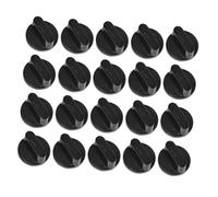 POPETPOP Lot de 20 Boutons Rotatifs Noirs pour Cuisinière à Gaz, Bouton Commande Plastique, Accessoires Remplaçants, Usage la Cuisine Domestique