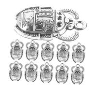 POPETPOP Lot de 20 Breloques Scarabées en Alliage Doré, Pendentifs Égyptiens Soi-même, Charms Vintage pour Création de Bijoux, Colliers et Bracelets, Accessoires DIY pour Artistes et Artisans