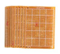 POPETPOP Lot de 20 Cartes de Circuits Imprimés 5x7 Cm en Résine et Fibre de Verre, Plaques PCB pour Projets Électroniques DIY, Tableaux de Soudure Polyvalents Adaptés aux Expériences