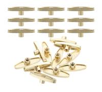 POPETPOP Lot de 20 Clés de Remontage en Métal Doré 7 MM pour Mécanismes de Boîtes à Musique Accessoires Détachés Compatibles Remontoirs Pratiques et Compacts pour Réparation et Voyage