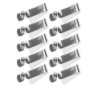 POPETPOP Lot de 20 Clips à Ressort en V 6 Mm, Simple et Double Tête, Creux et Plein, pour Tubes Télescopiques, Fixation et Rivetage, Accessoires Camping Extérieur, Pinces à Ressort