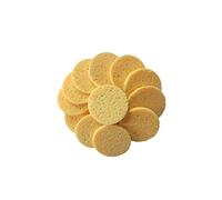 POPETPOP Lot De 20 Coussinets Ronds En Éponge De Cellulose 70×8 Mm Démaquillants Visage Pour Peau Sensible Couleur Chair Pour Nettoyage Quotidien